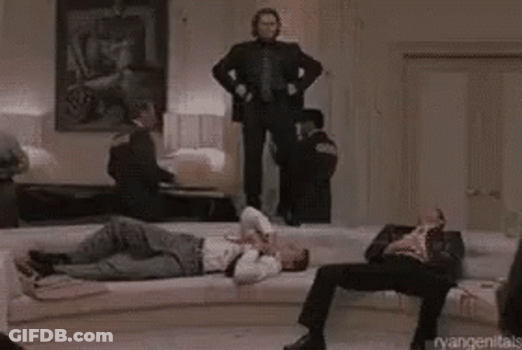Boondock Saints Paul Smecker Dance On Sofa GIF