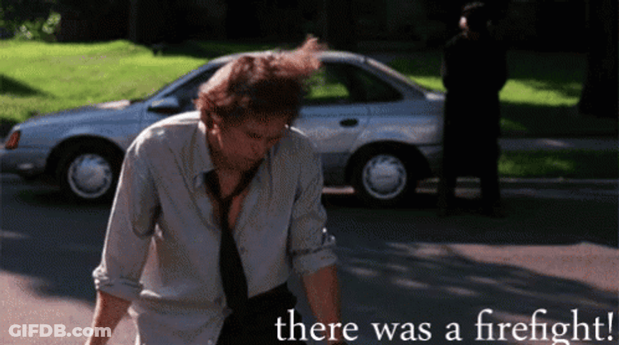 Boondock Saints Paul Smecker Raising Arms GIF
