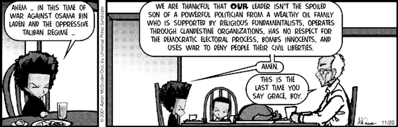 Boondocks Comics Praying Amen GIF