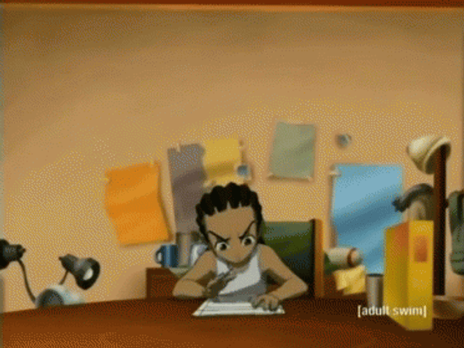 Boondocks Huey Freeman Dear Santa GIF
