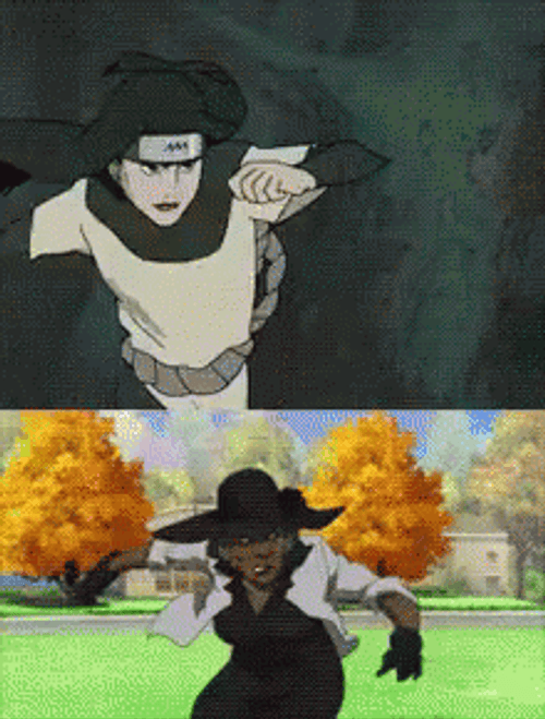 Boondocks Naruto Fist Fight GIF