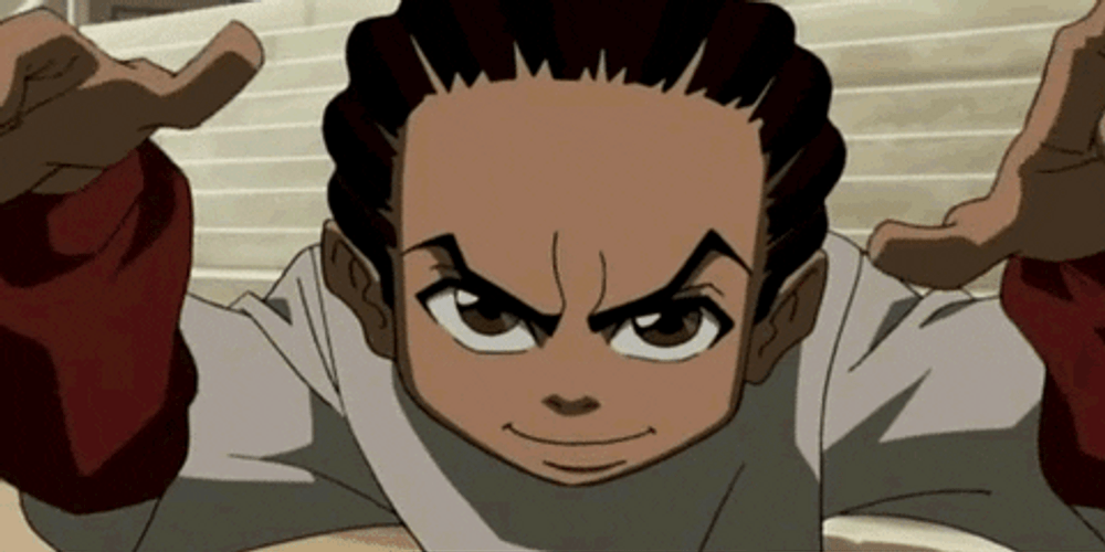 Boondocks Riley Freeman Hands GIF