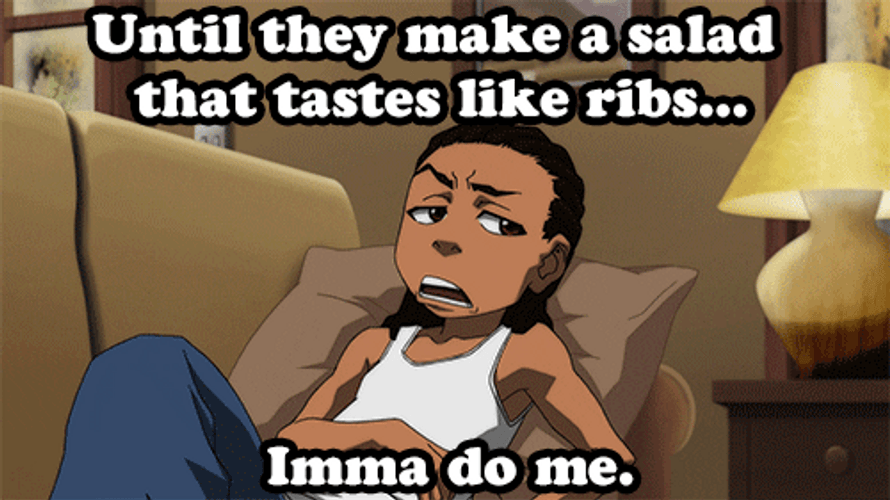 Boondocks Riley Freeman Salad GIF