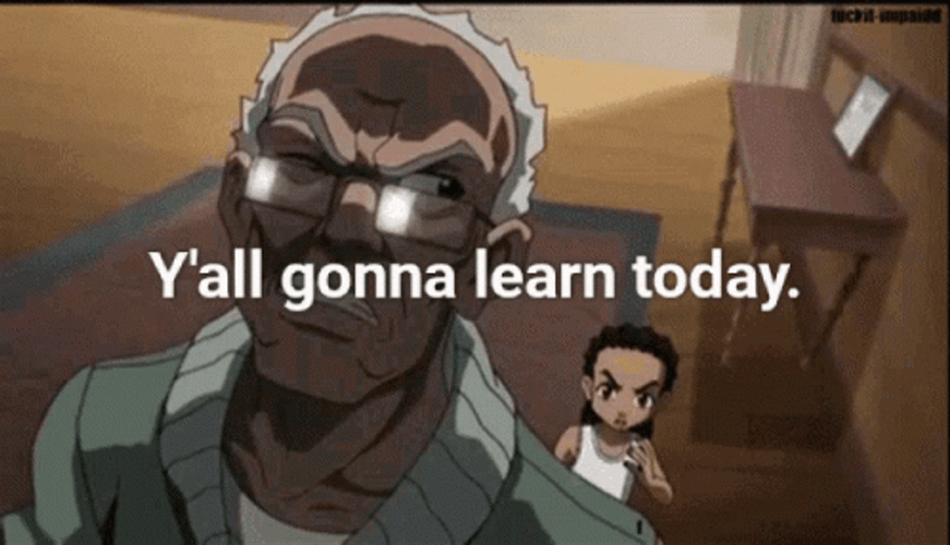 Boondocks Riley Granddad Whoopin  Learn GIF