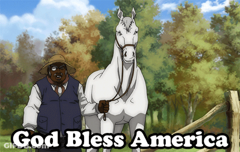 Boondocks Uncle Ruckus God Bless America GIF
