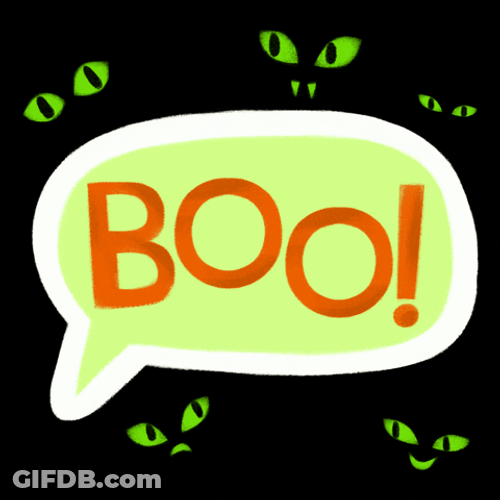 Booo In Text Box GIF