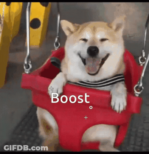 Boost Swinging Shiba Inu GIF