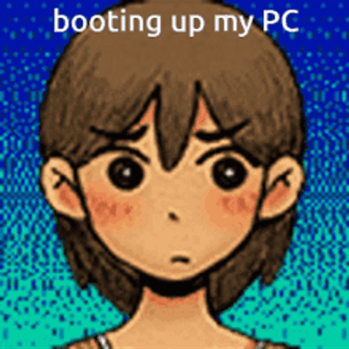 Booting My PC Kel Omori GIF