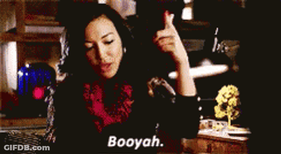 Booyah Glee Girl GIF