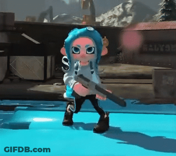 Booyah Inkling Octoling GIF