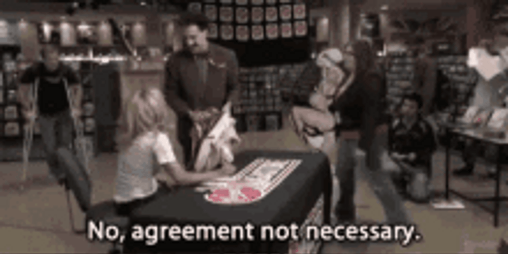 Borat Not Agree No Agreement Attack GIF