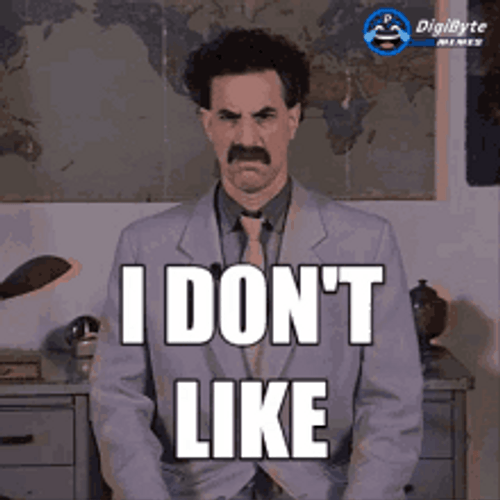 Borat Not Like It Shaking Head GIF