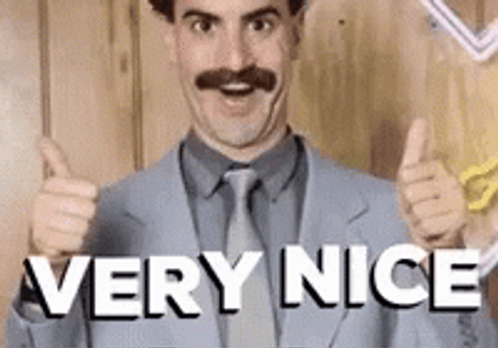 Borat Very Nice Animated Mouth GIF
