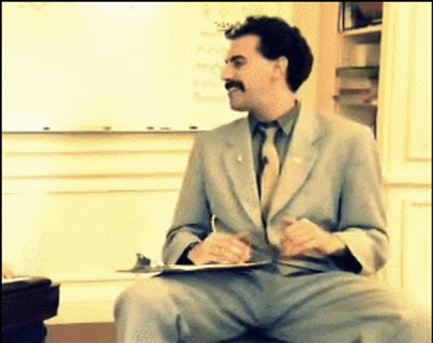 Borat Very Nice Excited Fist Pump GIF
