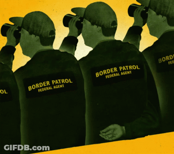 Border Patrols Patrolling Animation GIF