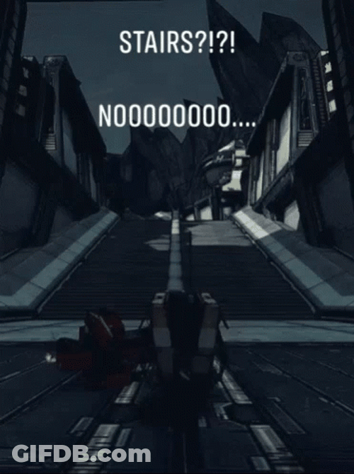 Borderlands Stairs Nooooo GIF