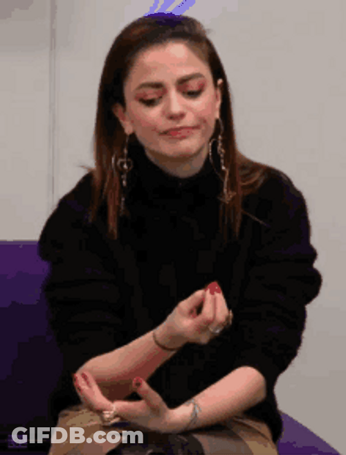 Bored Annalisa Italian Hand Gesture GIF