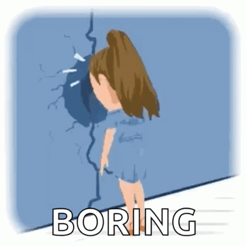 Bored Boring Head Bang GIF