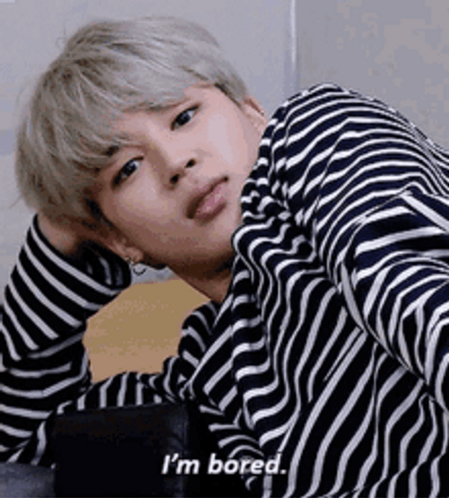 Bored Bts Jimin GIF