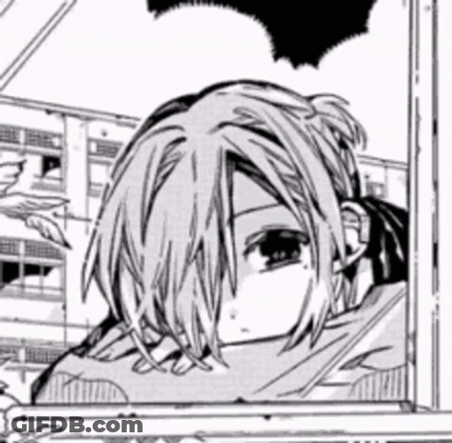 Bored Girl Manga GIF