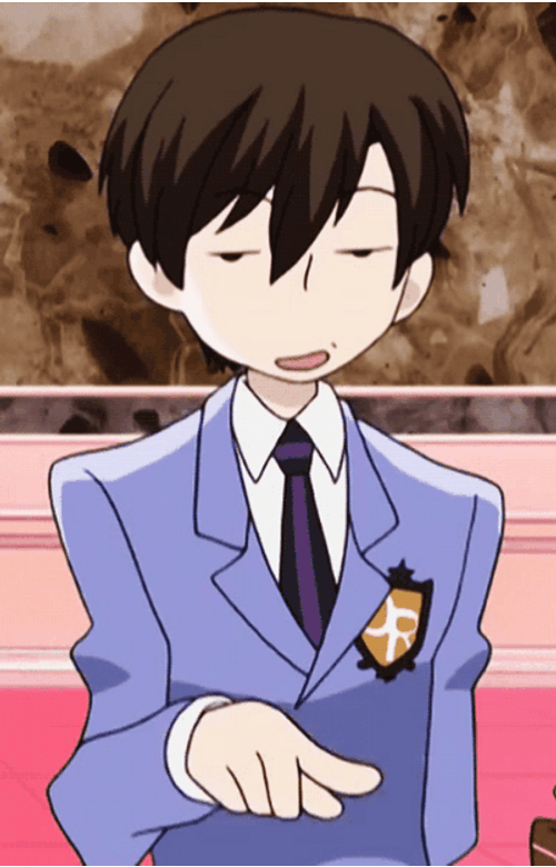 Bored Haruhi Fujioka Slow Spinning Finger GIF