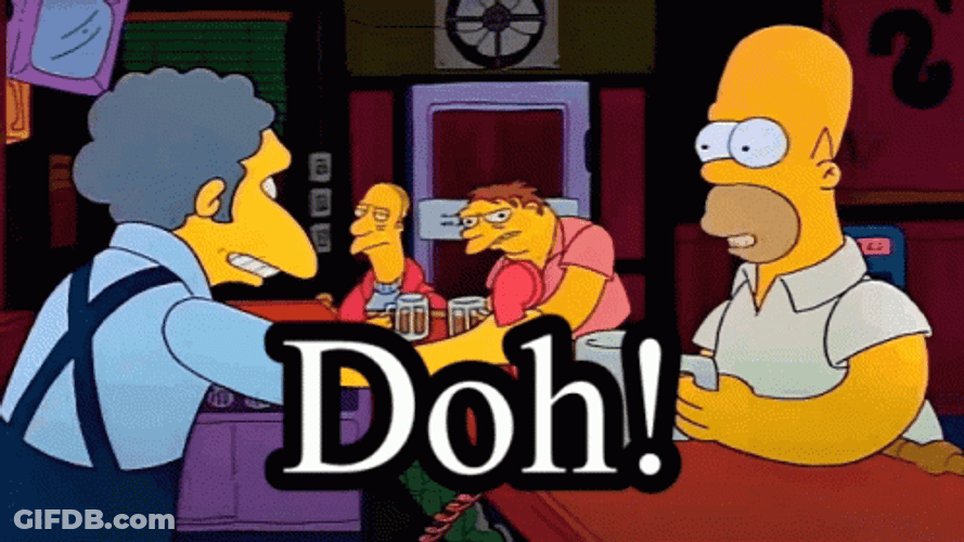 Bored Homer Doh GIF