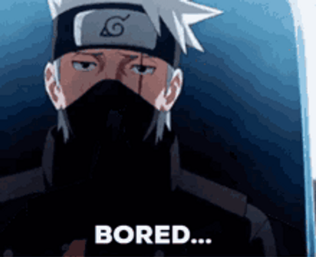Bored Kakashi Hatake Naruto GIF