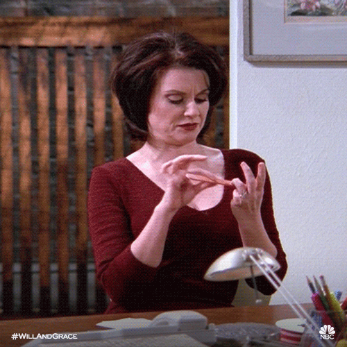 Bored Karen Megan Mullaly GIF