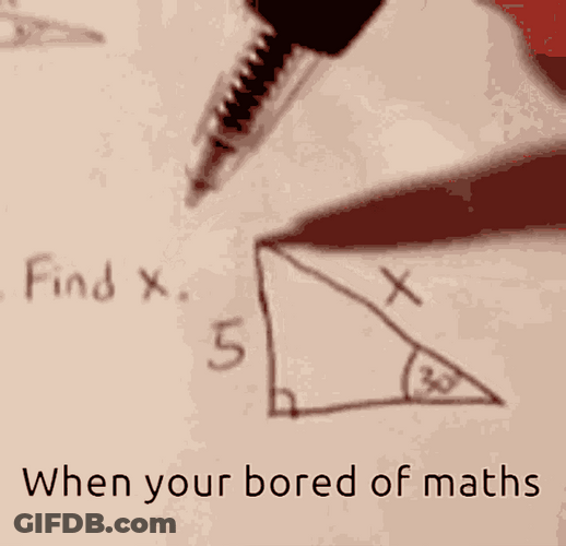 Bored Math Calculation GIF
