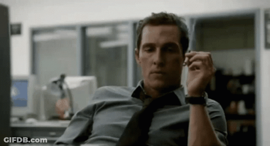 Bored Matthew Mcconaughey GIF