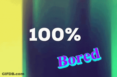 Bored On Blue Background GIF