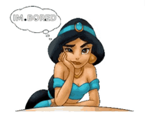 Bored Princess Jasmine GIF