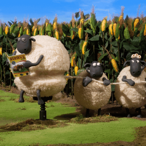 Bored Shaun The Sheep GIF