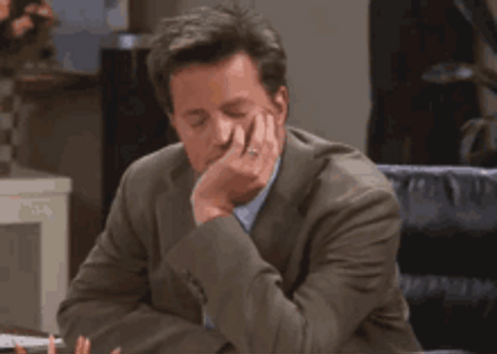 Bored Sleepy Office Man GIF