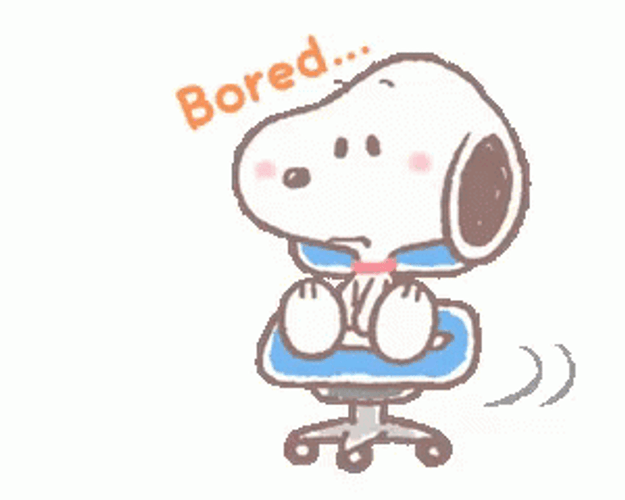 Bored Snoopy Dog GIF