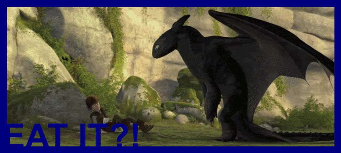 Bored Toothless GIF