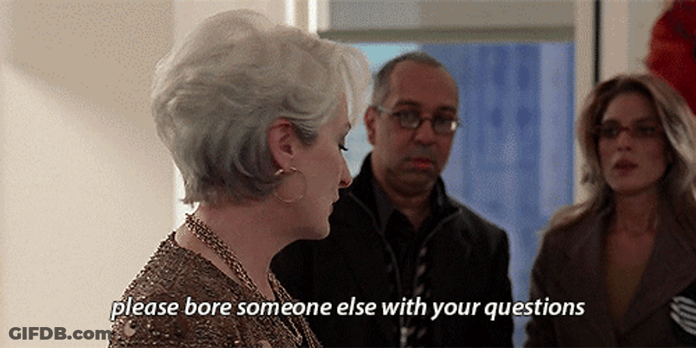 Boring Question Meryl Streep GIF
