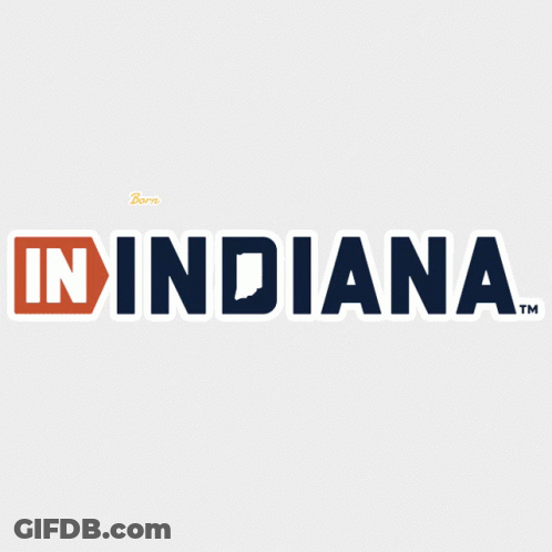 Born And Raised Indiana Logo GIF