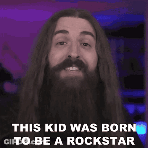 Born To Be A Rockstar GIF