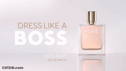 Boss Alive Eau De Parfum Bottle GIF