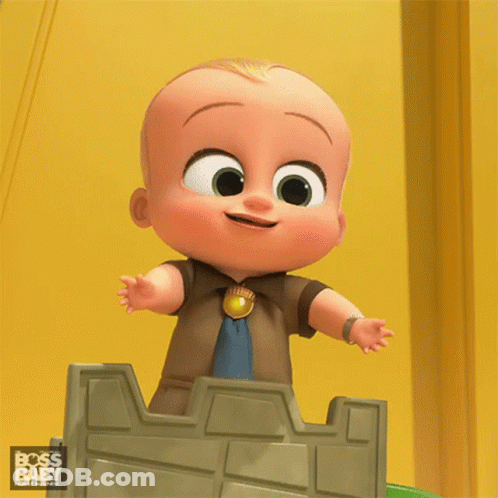 Boss Baby Baby Standing On Castle GIF