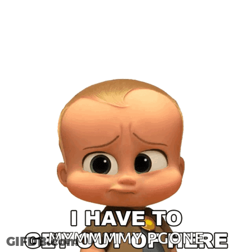 Boss Baby Saying I Have To Get My Mommy Popcorn GIF