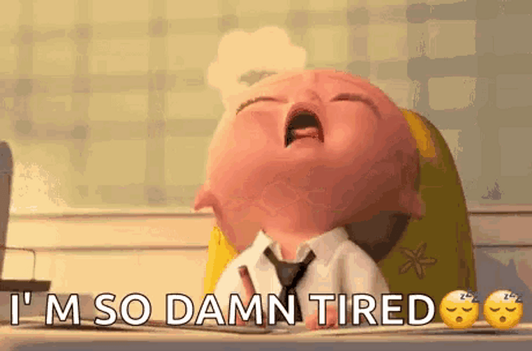 Boss Baby So Tired GIF