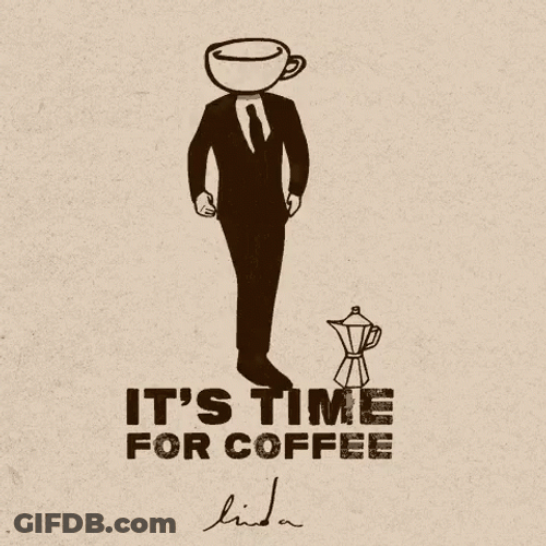 Boss Having His Coffee Time GIF
