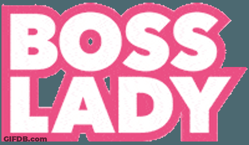 Boss Lady Color Changing Text GIF