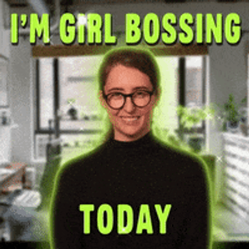 Boss Lady Glowing Green GIF