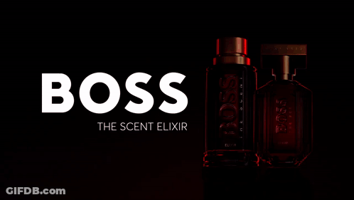 Boss The Scent Elixir Perfume Bottle GIF