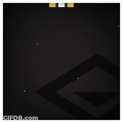 Boston Bruins Logo Black Background Yellow Border GIF