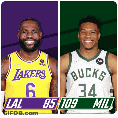 Boston Celtics And Atlanta Hawks Basketball Players Standing Together GIF