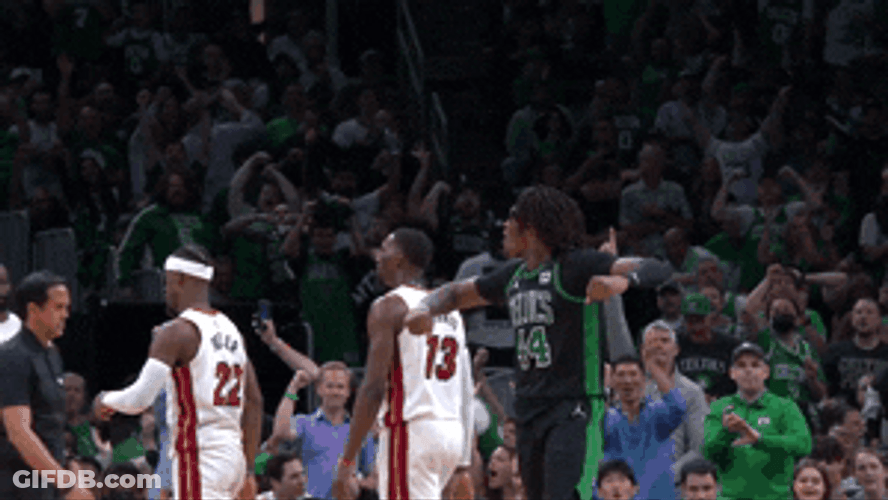 Boston Celtics Athlete Pumped Up Reaction GIF